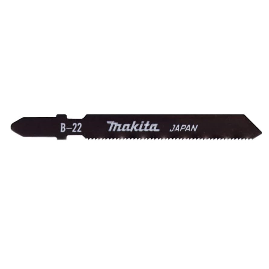 Makita B-22 Jigsaw Blades Black 76mm Pack of 5 A-85737 | T118A | 24TPI | HSS | For Cutting Metal-Aluminium-PVC and Stainless Steel