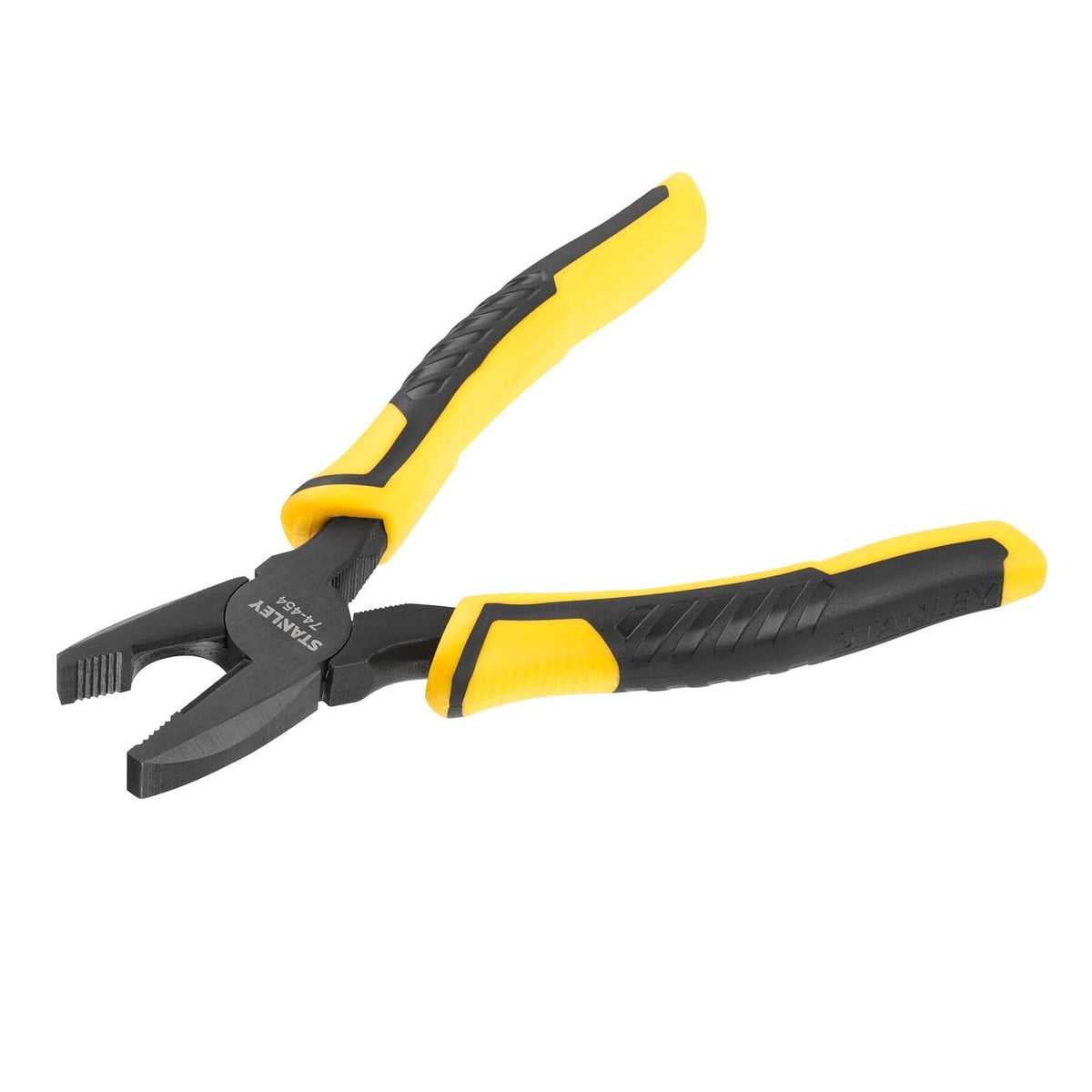 Stanley Dynagrip Combination Pliers Yellow and Black 180mm STHT0-74454 | Precision Wire Cutter for Electrical and DIY Use