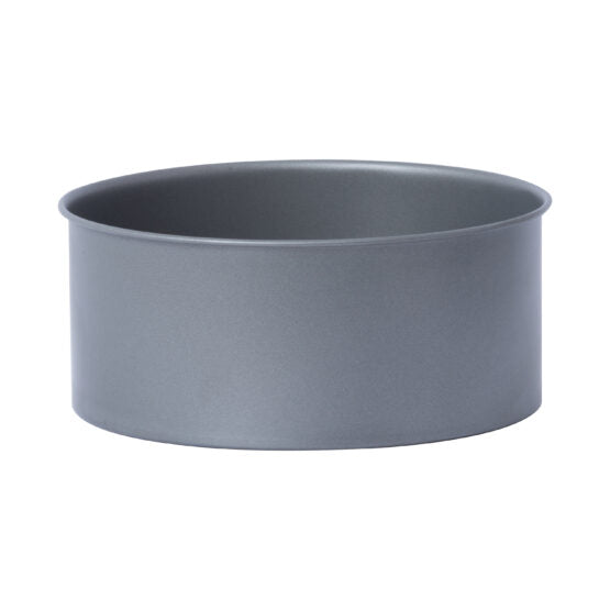 Betterware Essentials Round Loose Bottom Deep Cake Tin Grey 20cm 67680 | Non Stick Coating for Easy Release | Dishwasher Safe | Loose Base Design | Fridge and Freezer Safe