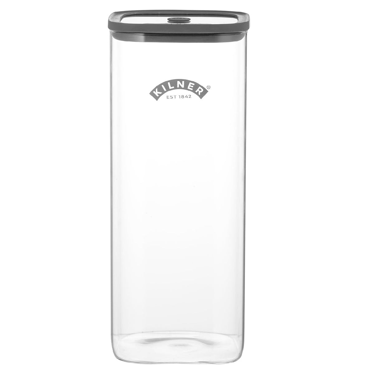 Kilner Square Fresh Storage Jar Clear 3.5Ltr H30.4cm x W12.4cm x L12.4cm 25.104 | Durable Glass | Reuse | Refill | Recycle | Made to Last | Glass is Best