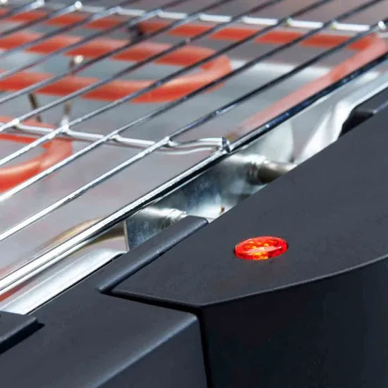 Quest Electric BBQ Grill Black 2300W 35899 | Water Reservoir Reduces Smoke | Cool Touch Control Panel | Power Indicator Light | For All Year Round Barbecues