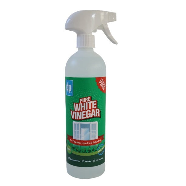 Dri Pak Pure White Vinegar Spray Green 750ml WVBTTSCDP127 | Multi-Purpose Cleaner | For Glass-Mirrors-Surfaces and Stain Removal | Fragrance-Free Eco Cleaning Solution