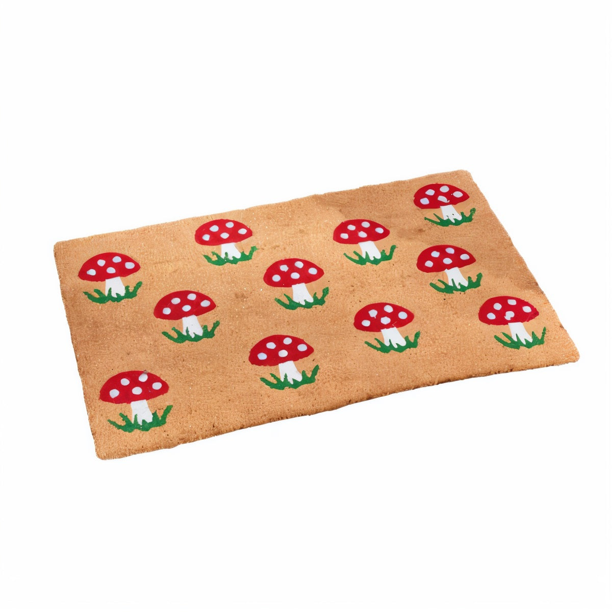 Smart Garden Shrooms Decoir Mat Multicolour 45cm x 75cm 5511154 | Eco-Friendly | Made Using Natural Coconut Fibre | Durable Natural Coir | Removes Mud and Dirt from Shoes and Boot | Slip Resistant PVC Backing | Easy to Clean | Suitable for Indoor and