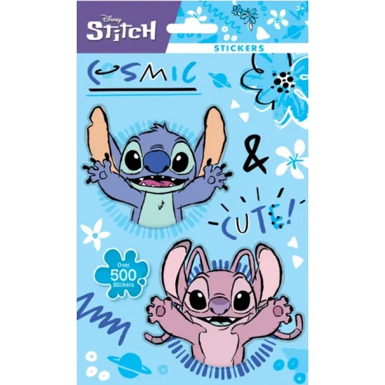 Design Group Disney Stitch Stickers Multicoloured Pack of 7 YLICACA4A029 | Over 500 Stickers | Cute and Colorful Designs | Kids Crafts-Scrapbooking and Decoration