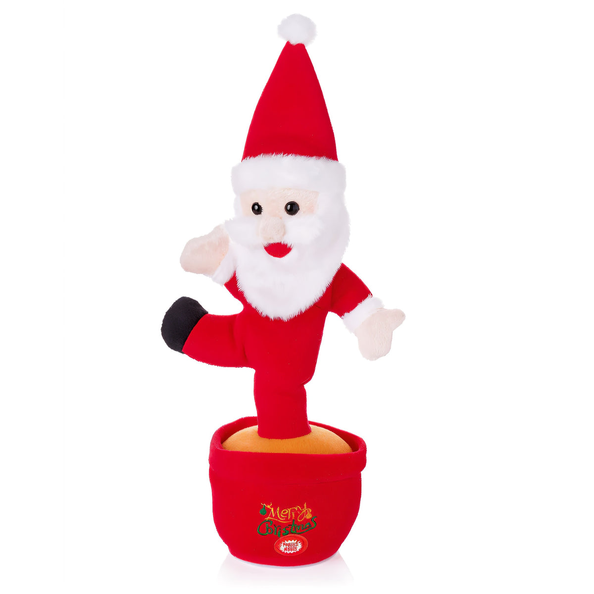 Premier Battery Operated Musical Animated Talkback Santa Red 32cm MB241682