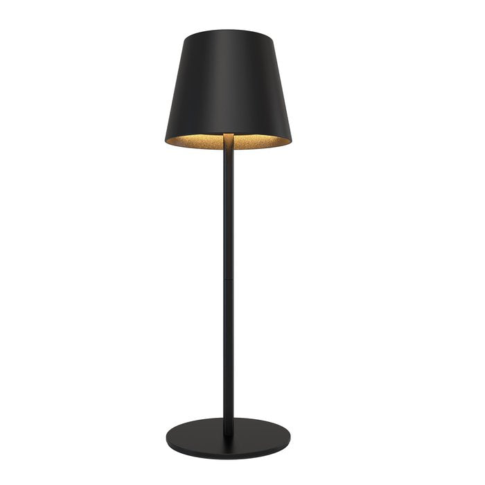 Kingavon Rechargeable Dimmer Touch Table Lamp Black TL265 | Touch Sensor | Warm White Light | 3 Brightness Levels | 1200mAh