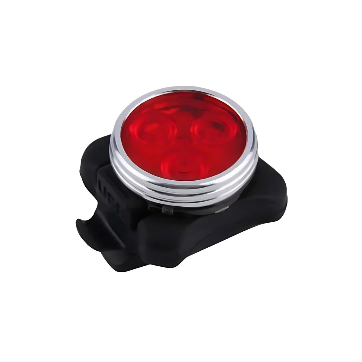 Kingavon 3 SMD USB Rechargeable Rear Bike Light Red 500mAh 50mm x 45mm x 40mm BL121 | ABS Material with Soft Finish | 55 Lumens | Easy to Install and Remove | Silicone Band with USB Cable | Light Modes 100 Percent-50 Percent-Slow-Flash-Flash