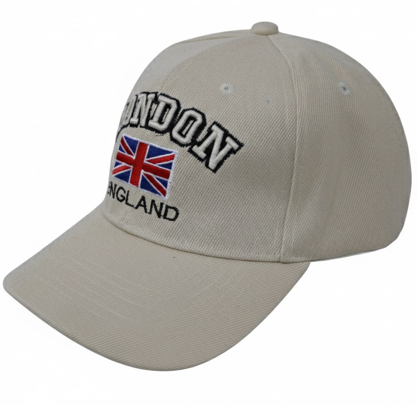 Diamond Gifts London Baseball Cap Cream FCP02