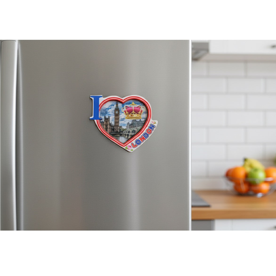 Heart Crown16 3D Fridge Magnet Multicolour MFM3D16