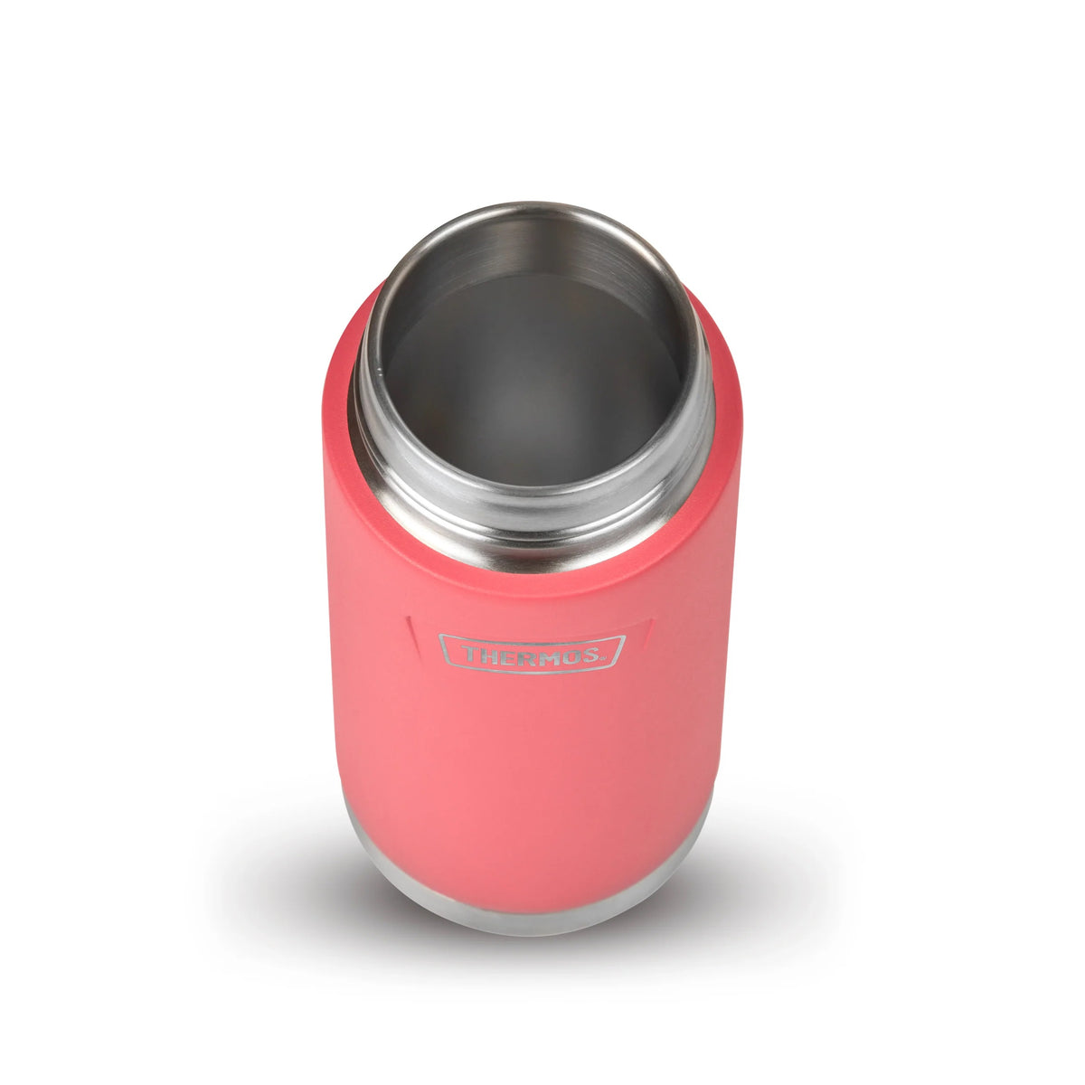 Thermos Icon Series Flip Lid Bottle Coral Bloom 8cm x 8cm x 21cm 530ml 350g 207917 | Vacuum Insulated Stainless Steel Flask | Keeps Drinks Cold for 16Hrs | Durable Leak-Proof Travel Water Bottle | Dishwasher Safe | Flip-up Straw | Non-slip Base | Easy