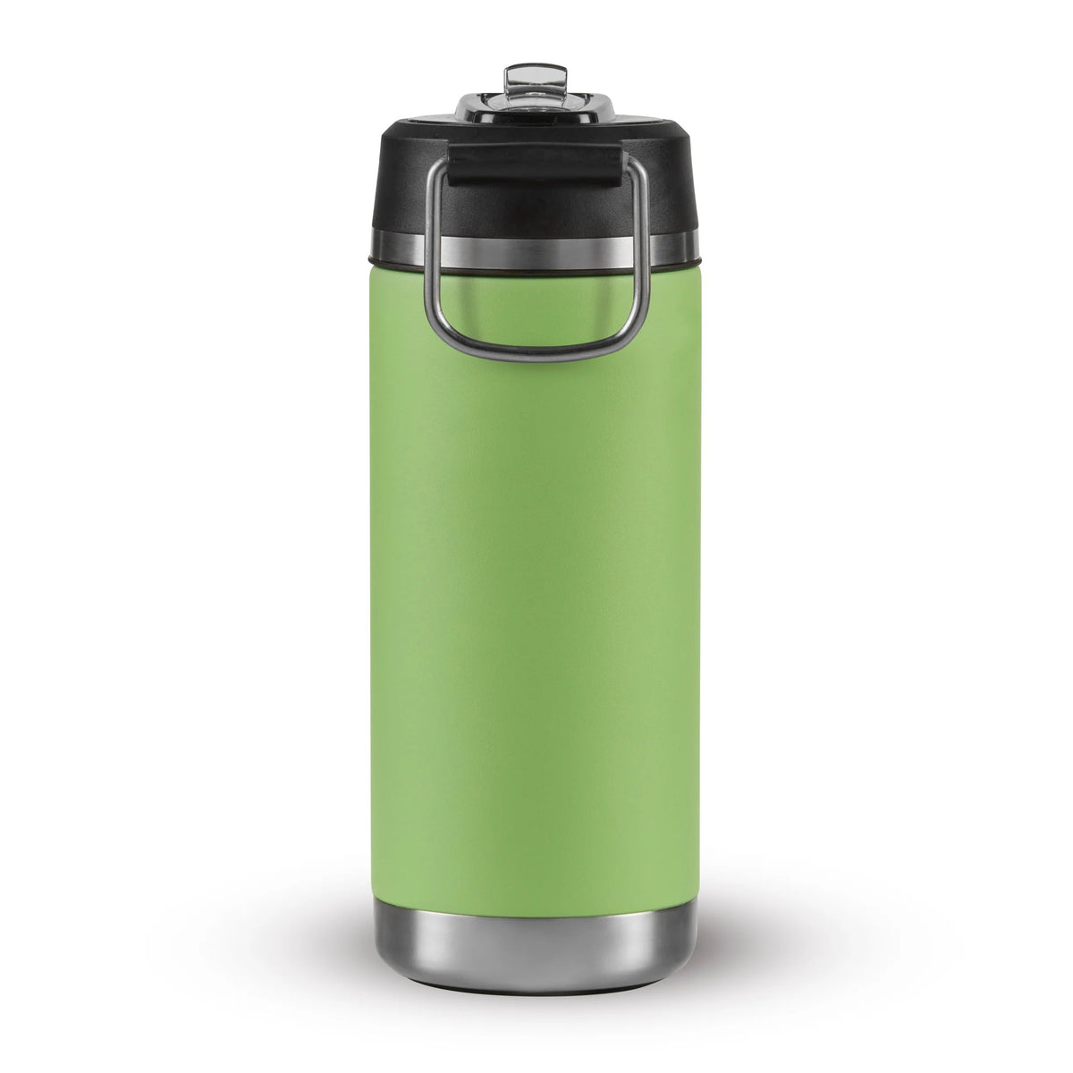 Thermos Icon Series Flip Lid Bottle Lime Green 8cm x 8cm x 21cm 530ml 350g 207430 | Vacuum Insulated Stainless Steel Flask | Keeps Drinks Cold for 16Hrs | Durable Leak-Proof Travel Water Bottle | Dishwasher Safe | Flip-up Straw | Non-slip Base | Easy