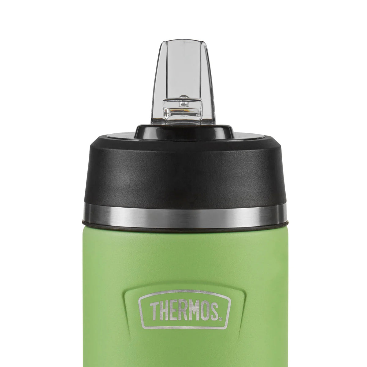 Thermos Icon Series Flip Lid Bottle Lime Green 8cm x 8cm x 21cm 530ml 350g 207430 | Vacuum Insulated Stainless Steel Flask | Keeps Drinks Cold for 16Hrs | Durable Leak-Proof Travel Water Bottle | Dishwasher Safe | Flip-up Straw | Non-slip Base | Easy