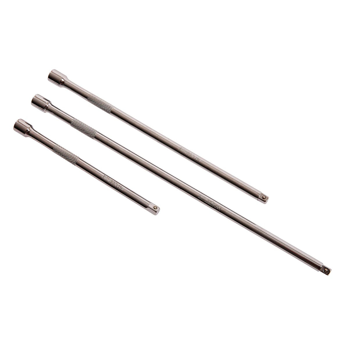Amtech Drive Extension Bar Chorme Pack of 3 I3705 | Extensions Sizes - 75mm-150mm-225mm | Chrome Vanadium Steel | High Strength Alloy Steel with CRV Plating for Durability | Compatible with 0.25-Inch Drive Sockets