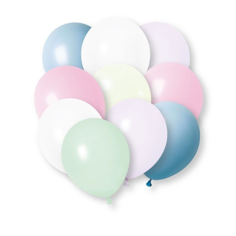 Unique Pastel Premium Latex Balloons Assorted Colours 12-Inch Pack of 10 88053