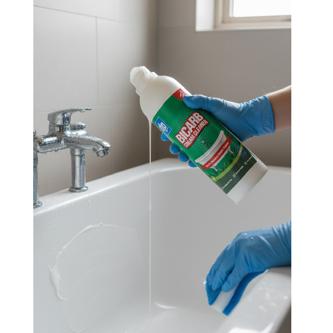 Dri Pak Bicarb Gentle Abrasive Cream Cleaner White 750ml LBIBTDP127 | Suitable for Sinks-Baths-Taps-Cooker Hobs and Work Surfaces