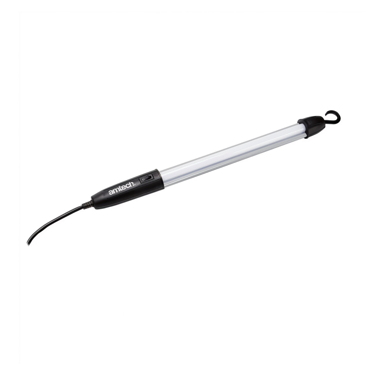 Amtech Worklight with Hanger White S8146 | 6500K Bright White Light | Powerful 500 Lumen Output | 5 Metre Long Cable | Lightweight Design