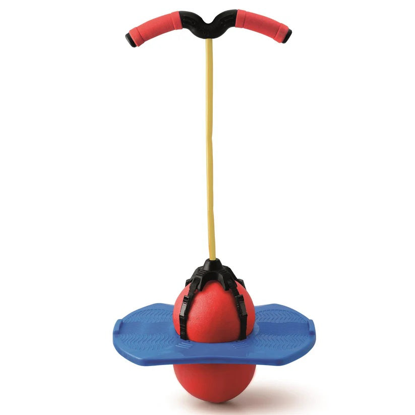 Tobar Pogo Ball Hopper for Kids Red 21633 | Balance-Hop and Bounce Toy | With Hand Pump | Outdoor Active Play for Boys and Girls Age 8 Plus