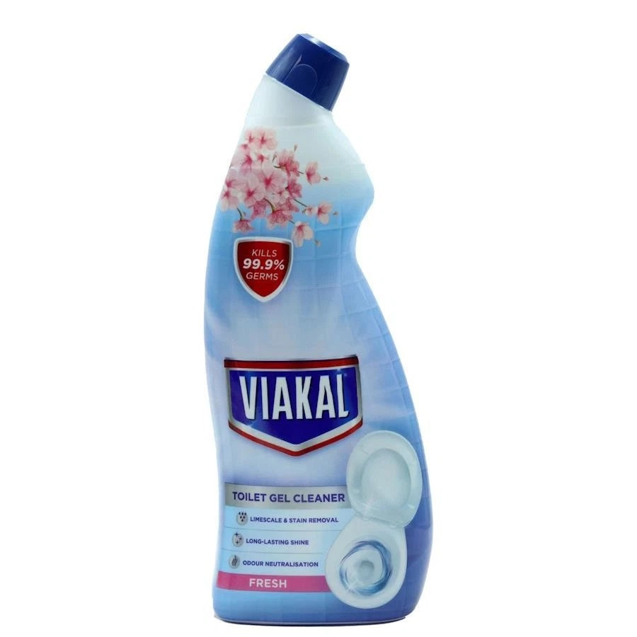 Viakal Fresh Toilet Gel Cleaner Blue 750ml C010408 | Limescale and Stain Removal | Long Lasting Shine | Odour Neutralisation