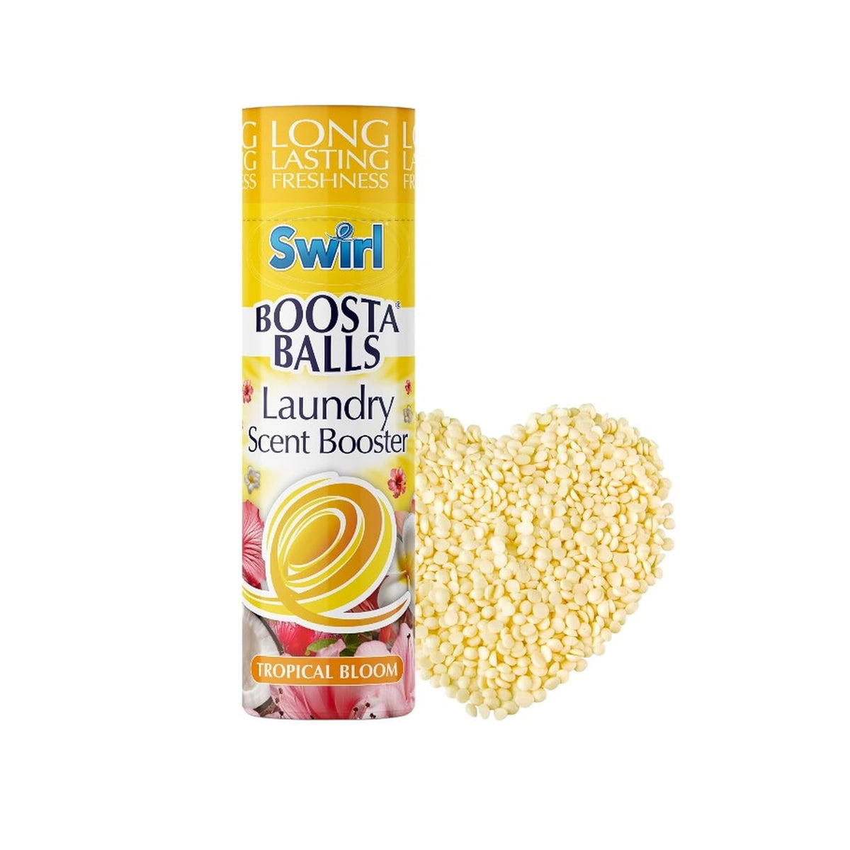 151 Swirl Sleep Boosta Balls Yellow 230g SW1043 | Tropical Bloom | Laundry Scent Booster | Long Lasting Freshness | For Bedding and Towels | Safe for Colours and All Washable Fabrics