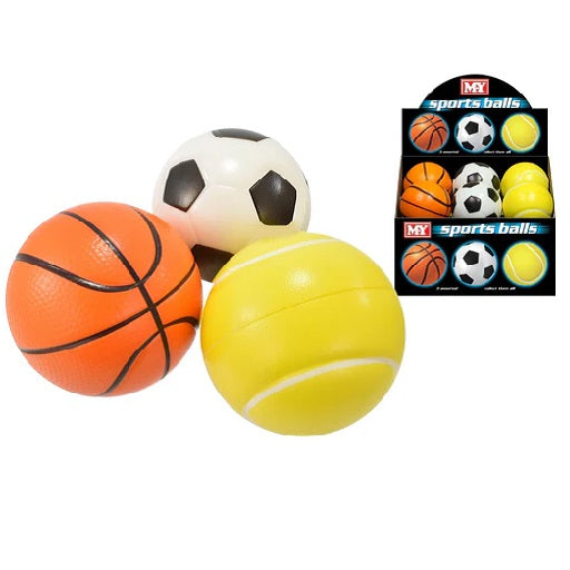 Kandytoys M.Y PU Sports Ball Assorted 4-Inch Pack of 1 TY/2554