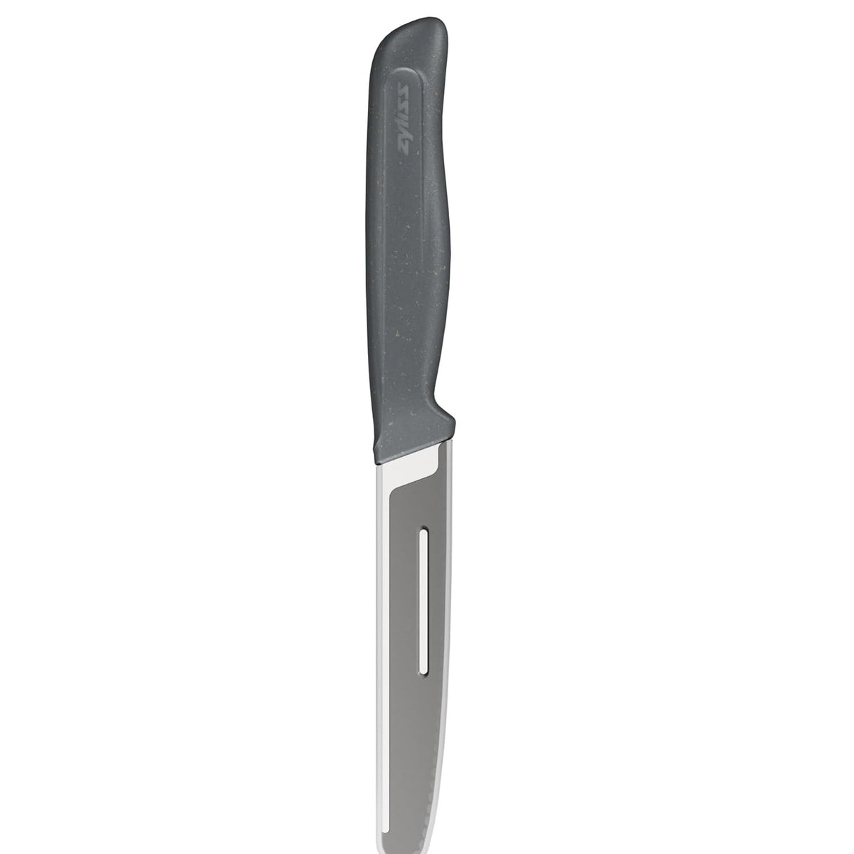 Zyliss Serrated Tomato Knife Grey 110mm E920288 | Blade Guard Included | German Stainless Steel