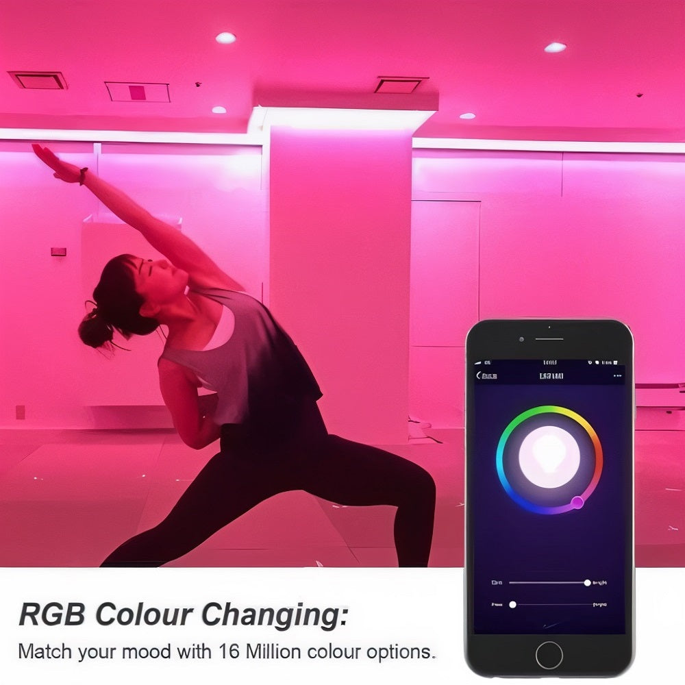 Energizer Smart LED Colour Changing Flexi Strip Assorted H5000mm x W12mm X D3mm S17164 | Group Control | Variable White and Colour Modes | Scheduling | Works with Google Home-Alexa and Siri Shortcuts | 120 Lumens in a Sphere
