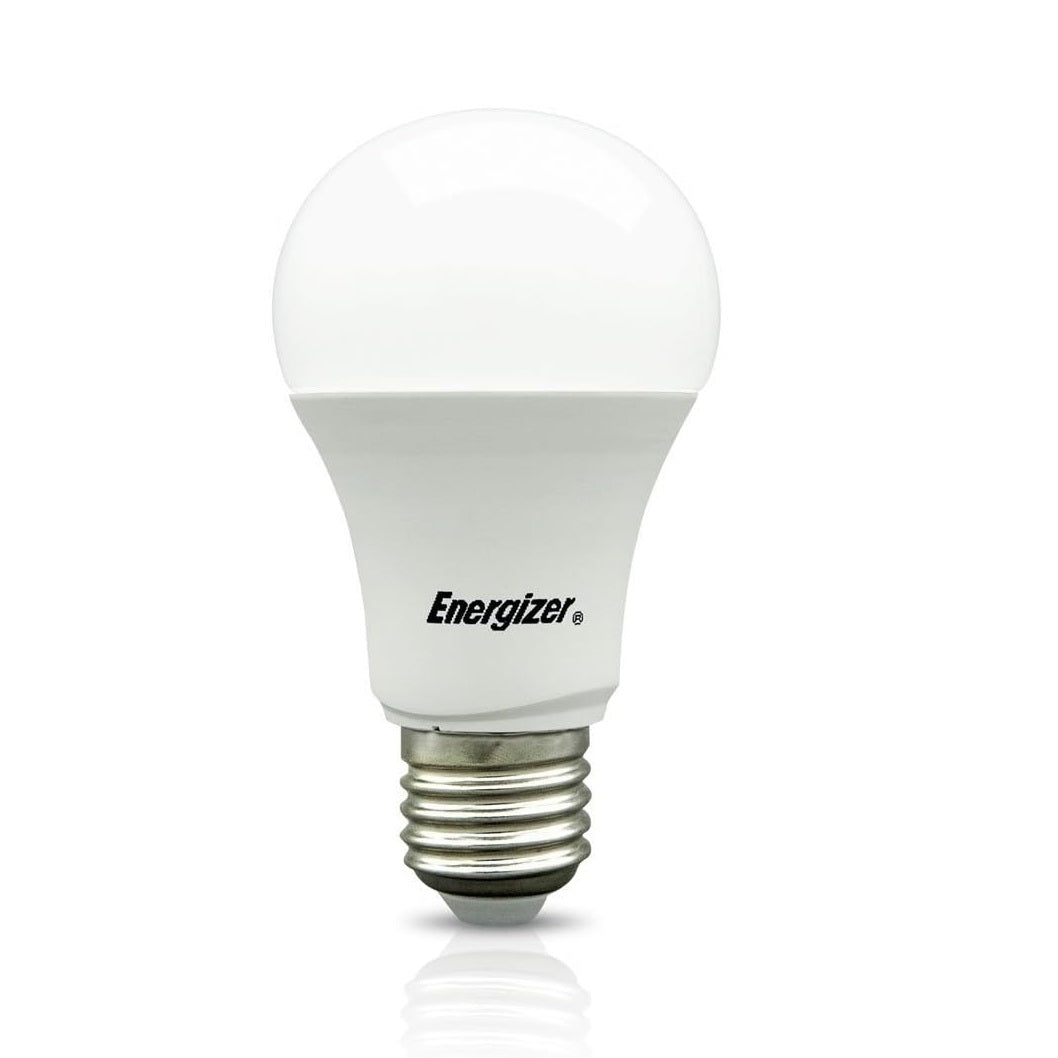 Energizer GLS ES-E27 LED Bulb White 105mm x 60mm S29777 | 4.2W | 40W Replacement | 6500K Day Light | 470 Lumens | 15-Year Lifespan | Non Dimmable | 15000Hr Lifespan | Mercury Free | Energy Rating E | CRI-80