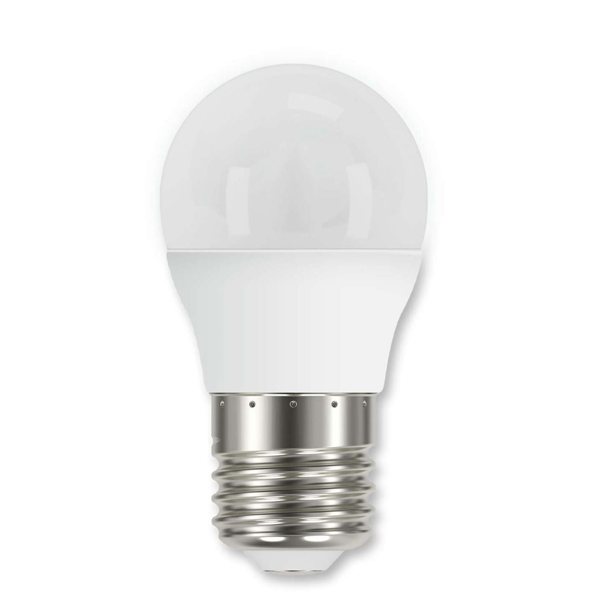 Energizer Golf ES-E27 LED Bulb White 80mm x 45mm S30635 | 4.2W | 40W Replacement | 4000K Cool White | 470 Lumens | 15-Year Lifespan | Dimmable | 15000Hr Lifespan | Mercury Free | Energy Rating E | CRI-80