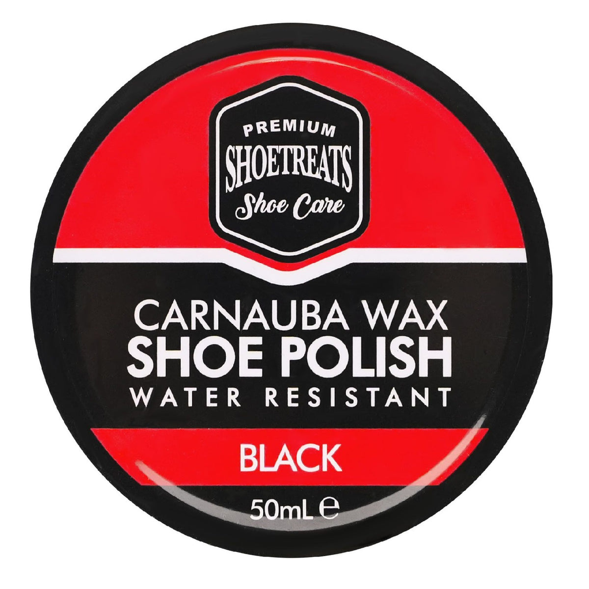 Shoe Treats Carnauba Wax Shoe Polish Black 50ml HOSHO005 | Premium Shoe Care | Water Resistant