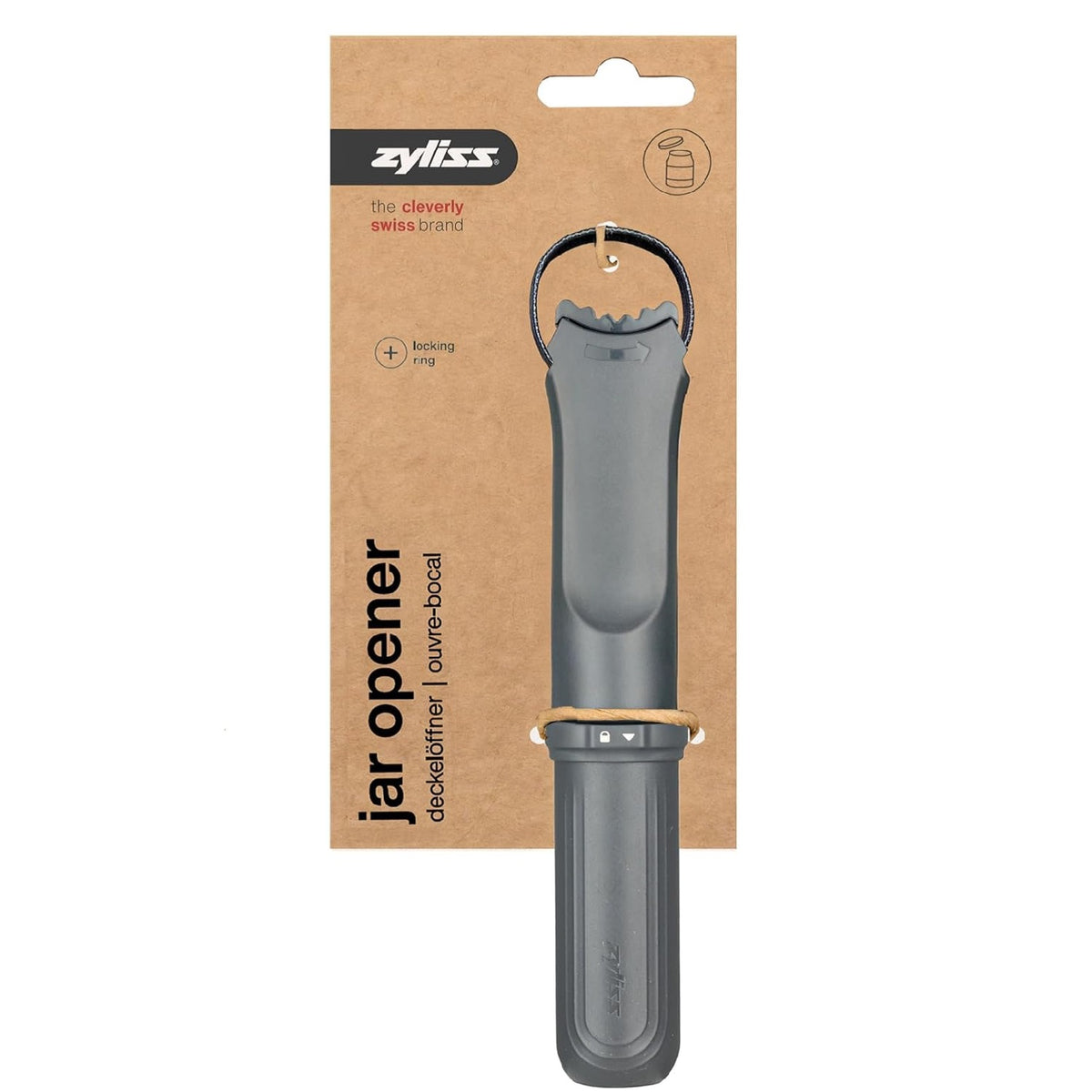 Zyliss Jar Opener Grey 232mm x 43mm x 43mm E930048