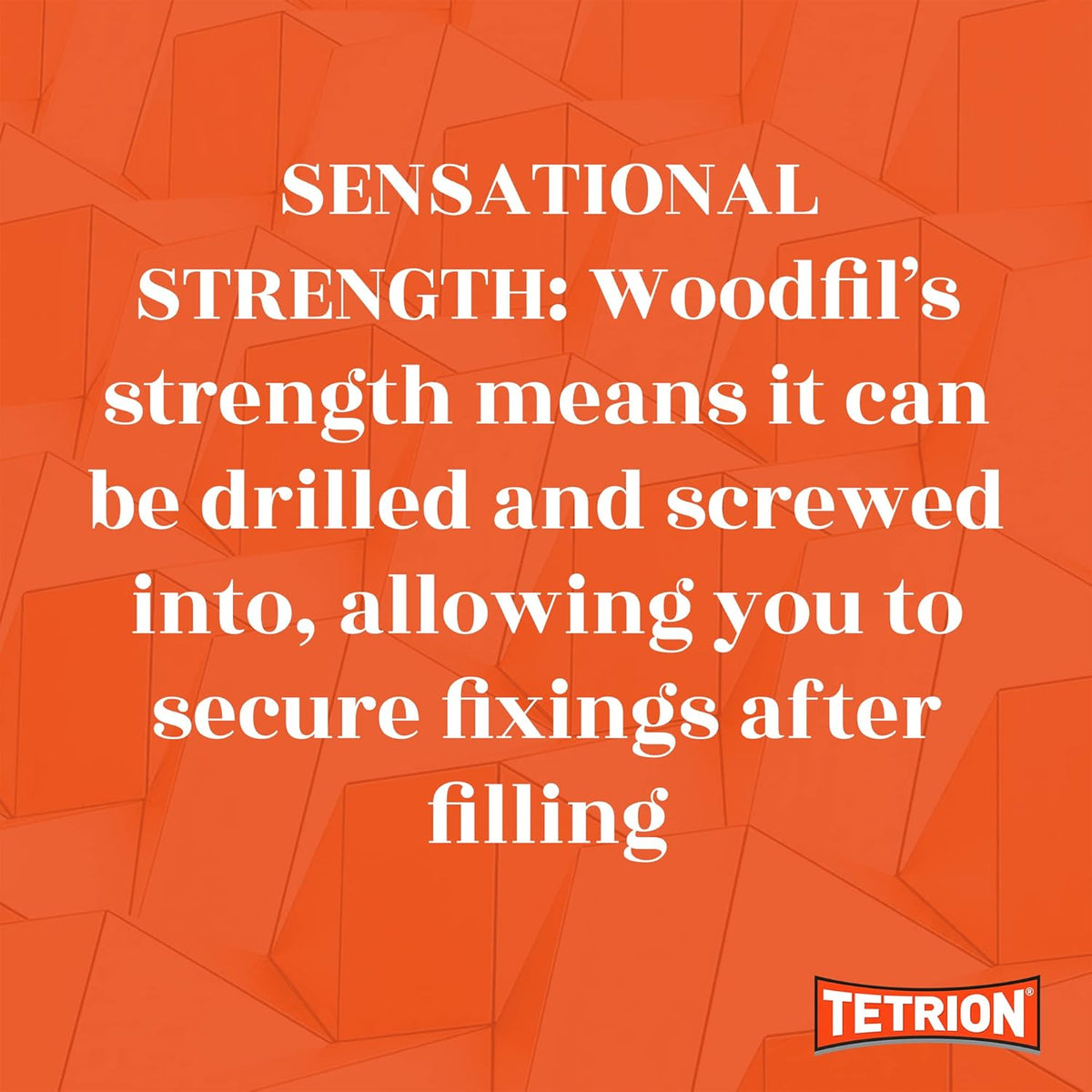 Tetrion Flexible Ready Mixed Woodfil Natural 330g WFN330 | Quick Dry | Sandable | Drillable | Carveable | Waterproof