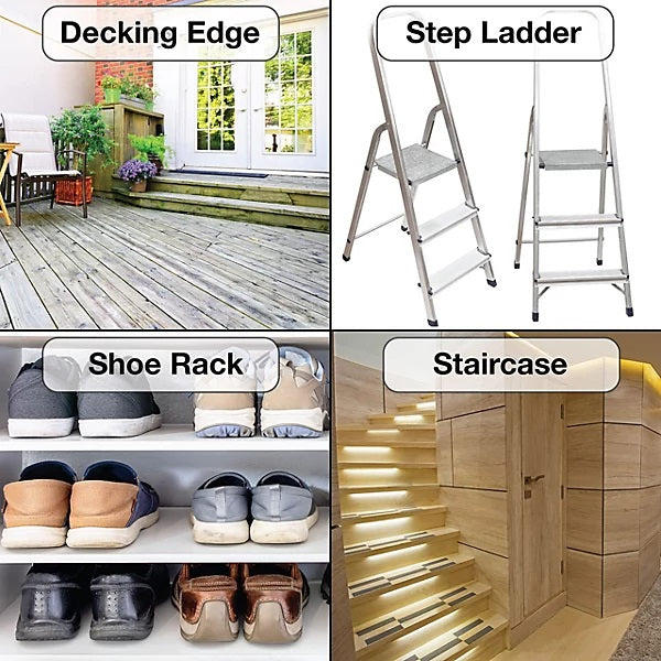 151 Anti-Slip Grip Tape Black 25mm x 4Mtr TT1029 | Use on Stairs and Ramps | Ideal for Wood-Stone-Cement and Metal