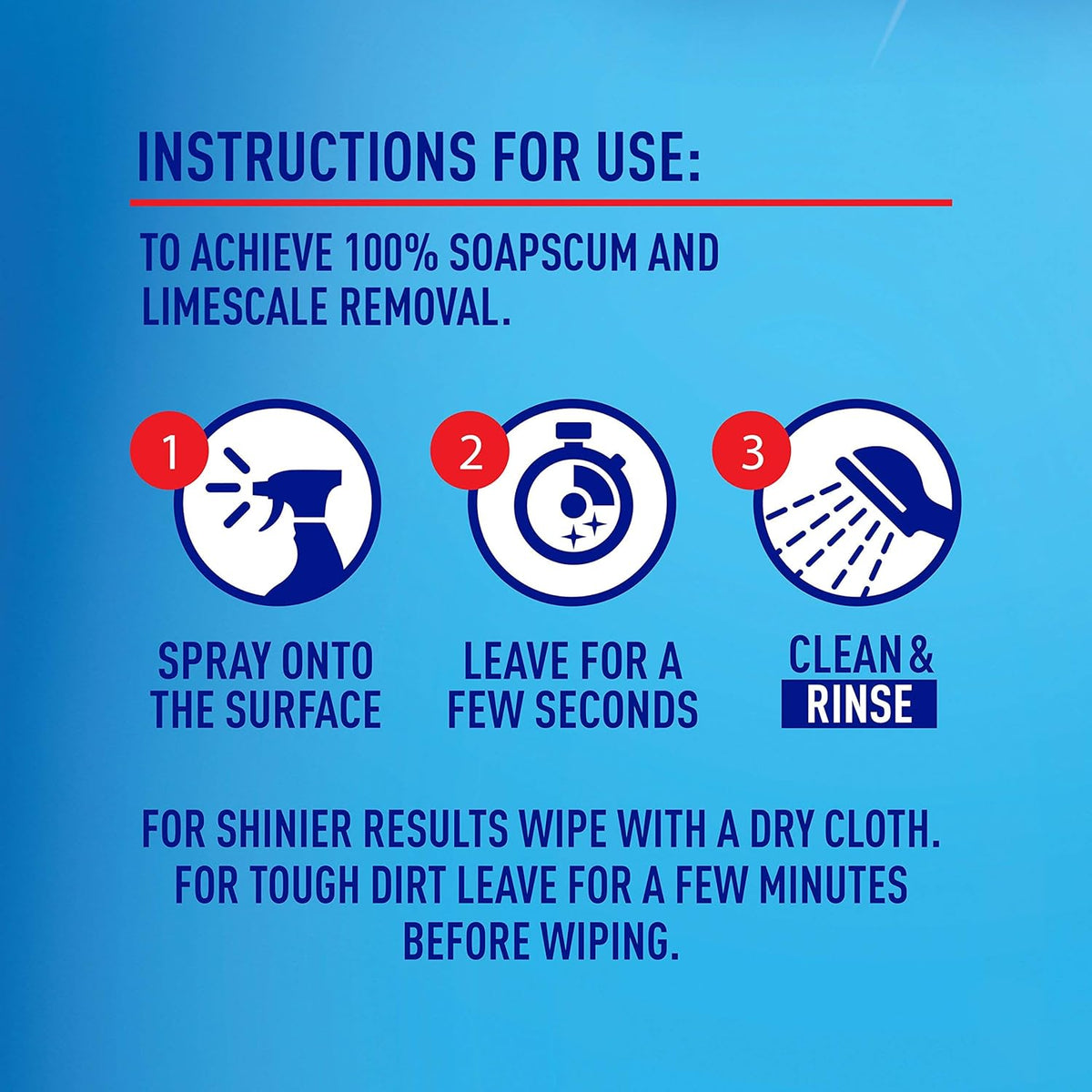 Cif Power and Shine Bathroom Cleaner Spray Multicoloured 700ml 75326 | Limescale and Soap Scum Remover | Streak Free Shine | Water and Dirt Repellent Technology