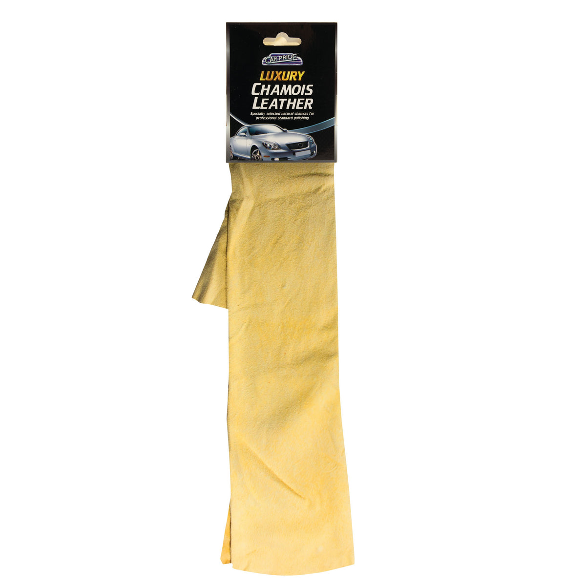 151 Car-Pride Natural Luxury Chamois Leather Polishing Cloth Yellow 30cm x 40cm