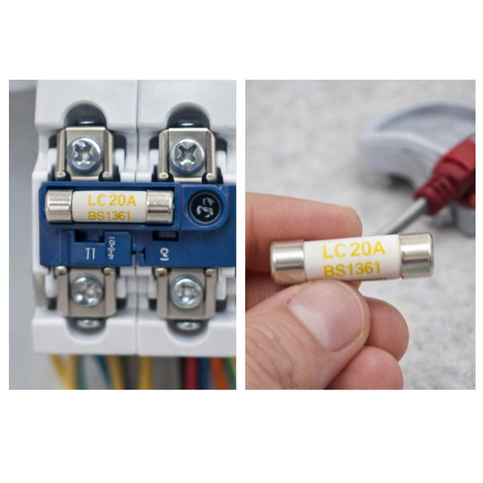 Lawson 20Amp Consumer Unit Fuse Yellow 26mm x 10.32mm Pack of 10 13854 | High-Quality Electrical Fuses | 20A Safety Fuse | LC20 | Durable and Reliable Fuse Protection | Power Supply Safety Fuse | Standard Plug Fuse | 240V | BS1361 Standards