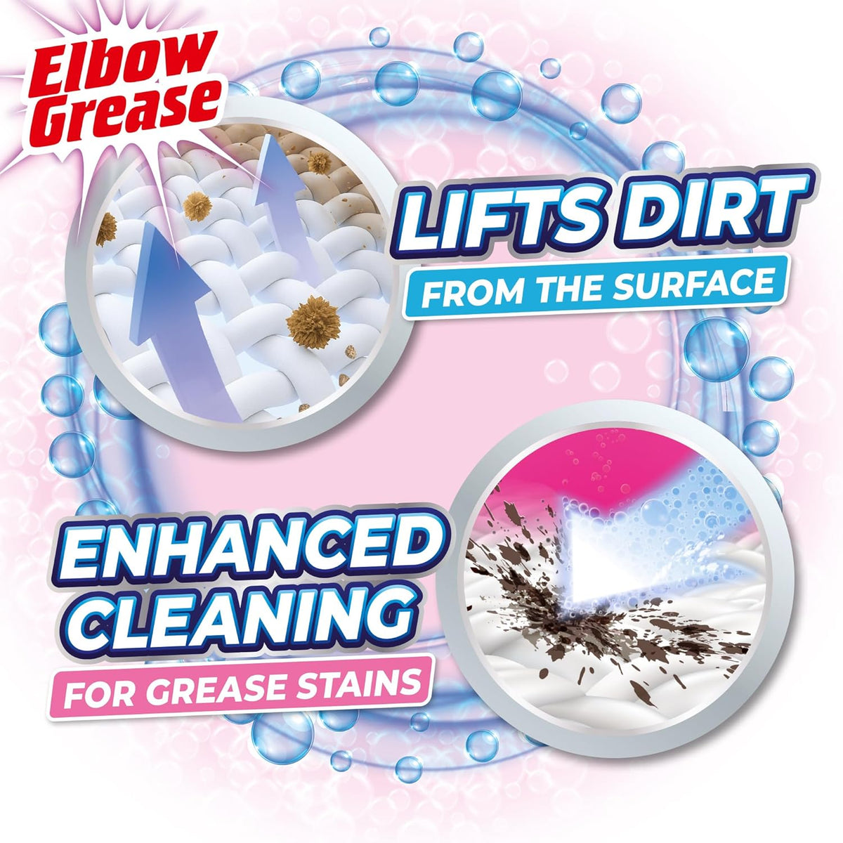 151 Elbow Grease Oxi Stain Remover White 625g EG287 | Laundry Stain Remover Powder | For Whites | Tough on Stains | Gentle on Fabrics | Protects from Greying | Scoop Included | Oxy Laundry Booster for Whites | Whitening Booster | Fabric Brightener