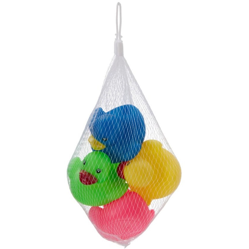 Bath Time Fun Rubber Duck Assorted Colours Pack of 4 SG1000270 | Colourful Squeaky Bath Ducks | For Babies and Toddlers | Floating Water Toys for Kids | Bath Duck Toy | Floating Rubber Duck | Kids Water Toy | Baby Bathroom Accessories