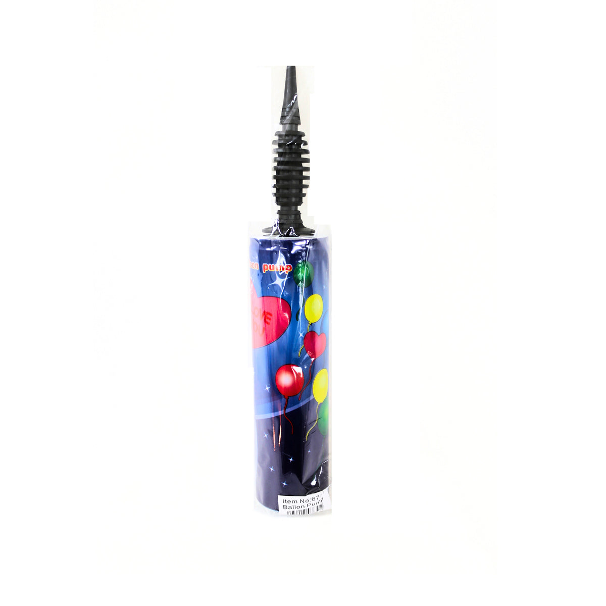 JL Supplies Ltd Manual Hand-Held Balloon Pump Blue 6731 | Portable Double-Action Air Inflator | Universal Hand Pump for Latex and Foil Balloons-Birthdays-Parties and Events