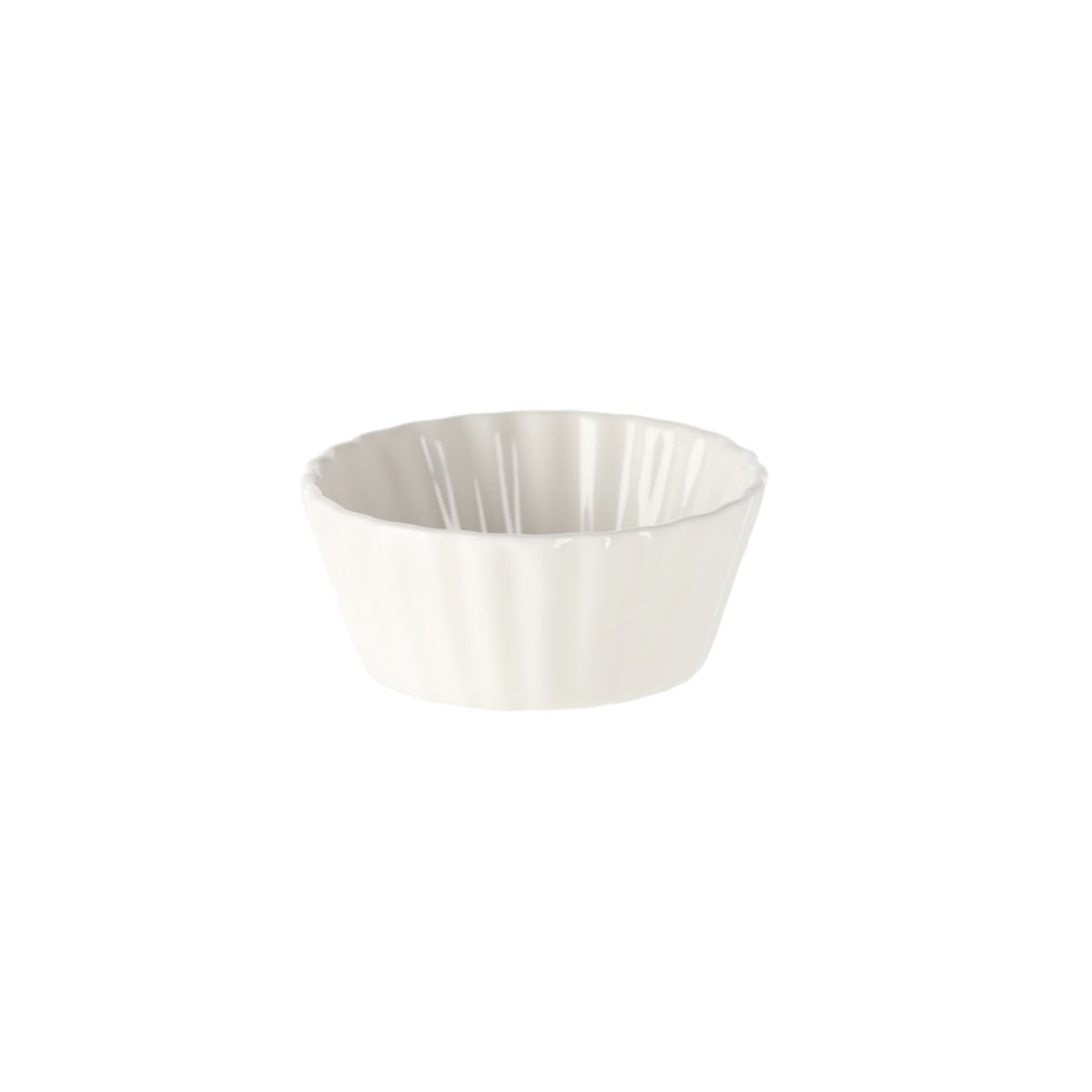 Excellent Houseware Porcelain Snack Bowl White Pack of 1 798000060 | Assorted Designs | Small Dipping Sauce Dishes | Mini Sauce Cups | Soy Sauce Dipping Dish | Side Sauce Bowl | Condiment Serving Dishes | Tapas Sauce Bowls | Ceramic Ramekin Small