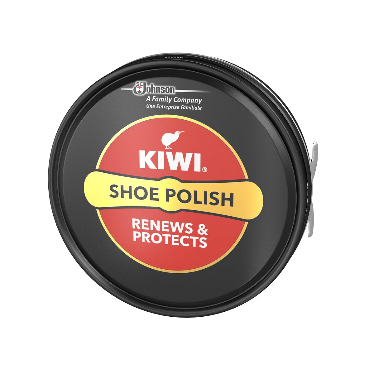 Sc Johnson Kiwi Shoe Polish Black 50ml 1057423 | Renews and Protects | Long-Lasting Shine | Shoe Care Polish Tin | Leather Shoe Care | Shoe Gloss Polish | Black Shoe Polish | Formal Shoe Polish | Leather Shine Wax, Footwear Care Polish | Shoe Care