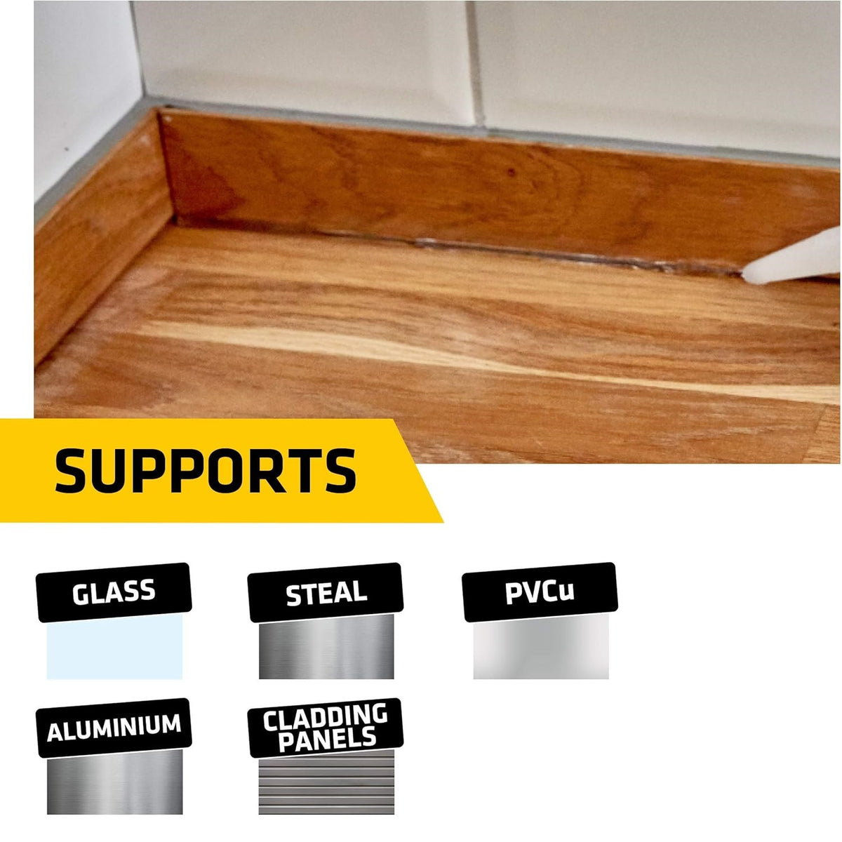Everbuild General Purpose Silicone Sealant White 280ml 12GPSWE | Multi Surface Waterproof Sealant | Mould Resistant | Permanently Flexible | Multi Purpose Sealant | Bathroom Sealant | Kitchen Sealant | Window Sealant | Door Sealant | Gap Filler Sealant
