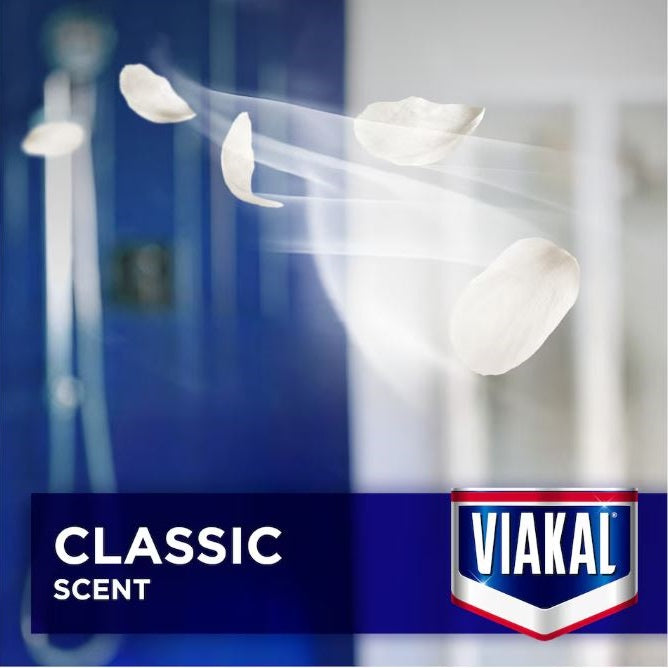 Viakal Classic Limescale Remover Spray White 500ml 91996 | Anti Droplet Technology | Powerful Bathroom Descaler | Removes Hard Water Limescale | Shower Cleaner | Sink Cleaner | Bathroom Surface Cleaner