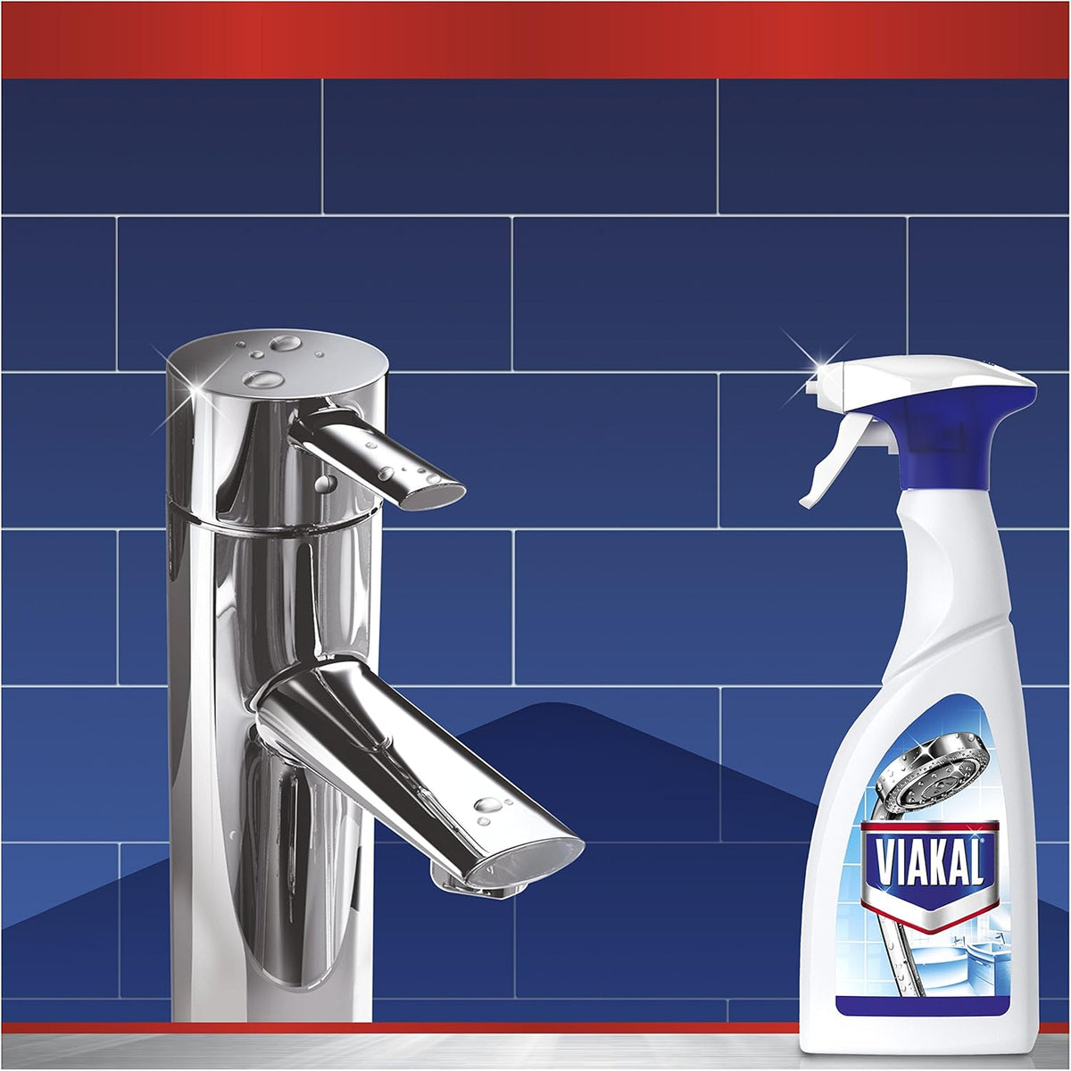 Viakal Classic Limescale Remover Spray White 500ml 91996 | Anti Droplet Technology | Powerful Bathroom Descaler | Removes Hard Water Limescale | Shower Cleaner | Sink Cleaner | Bathroom Surface Cleaner