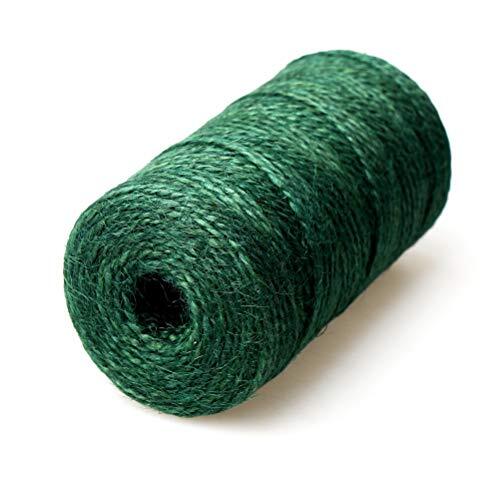 Green Blade Jute Garden Twine Green 70Mtr x 1mm TT085 | Strong Multipurpose Rope | For Gardening | DIY | Packaging and Outdoor Use | Jute Twine | Utility Rope | Plant Support Twine | Garden String | Gift Box Wrapping | Environmentally Friendly Material