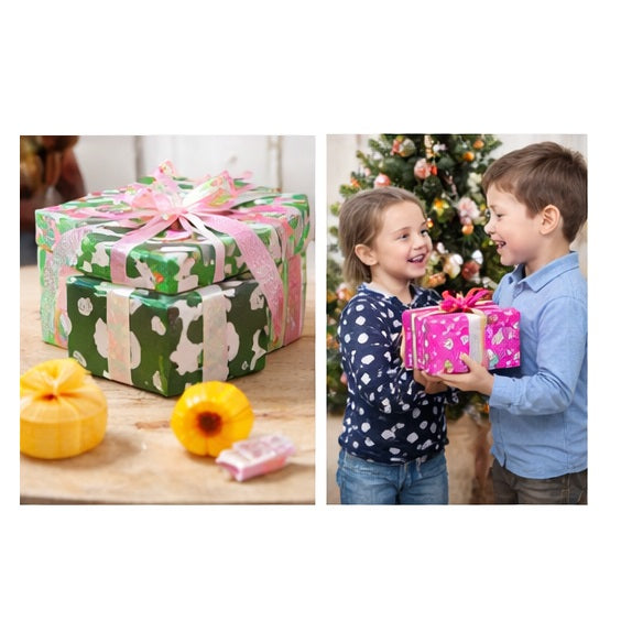 Clairefontaine Eurowrap Recyclable Kids Gift Wrap Roll Assorted Colours 3Mtr x 70cm Pack of 1 37088-GWC | Eco-Friendly Wrapping Paper | Child Friendly Designs | FSC Certified Recycled Paper | For Birthdays-Holidays and Special Occasions | Decorative Wrap