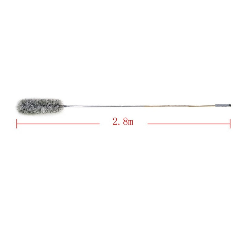 Extendable Microfiber Feather Duster with Telescopic Long Handle Grey 2.8Mtr AG050B | Cleaning Brush | Flexible Head | For High Ceiling Fans | Shelves and Corners | Home and Office Cleaning Tool | Dust Cleaning Tool | Home Cleaning Supplies | Household