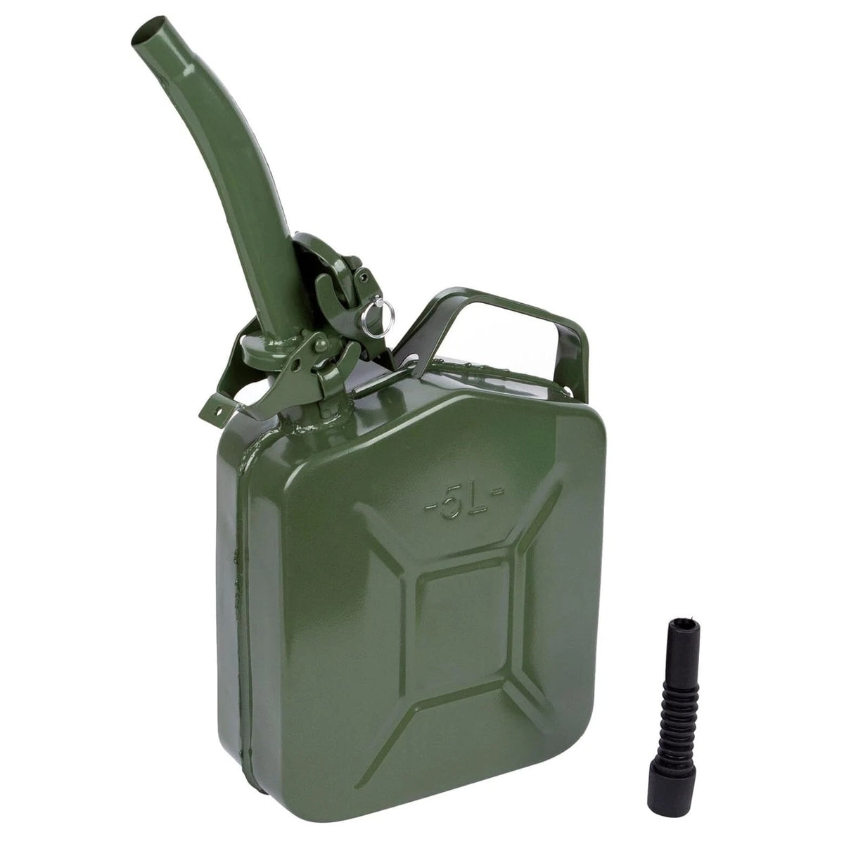Pro User Steel Jerry Can Spout Green 22cm JC101 | Rigid Metal Spout | Designed for Jerry Petrol Cans | Ideal for Keeping in the Garage or Car
