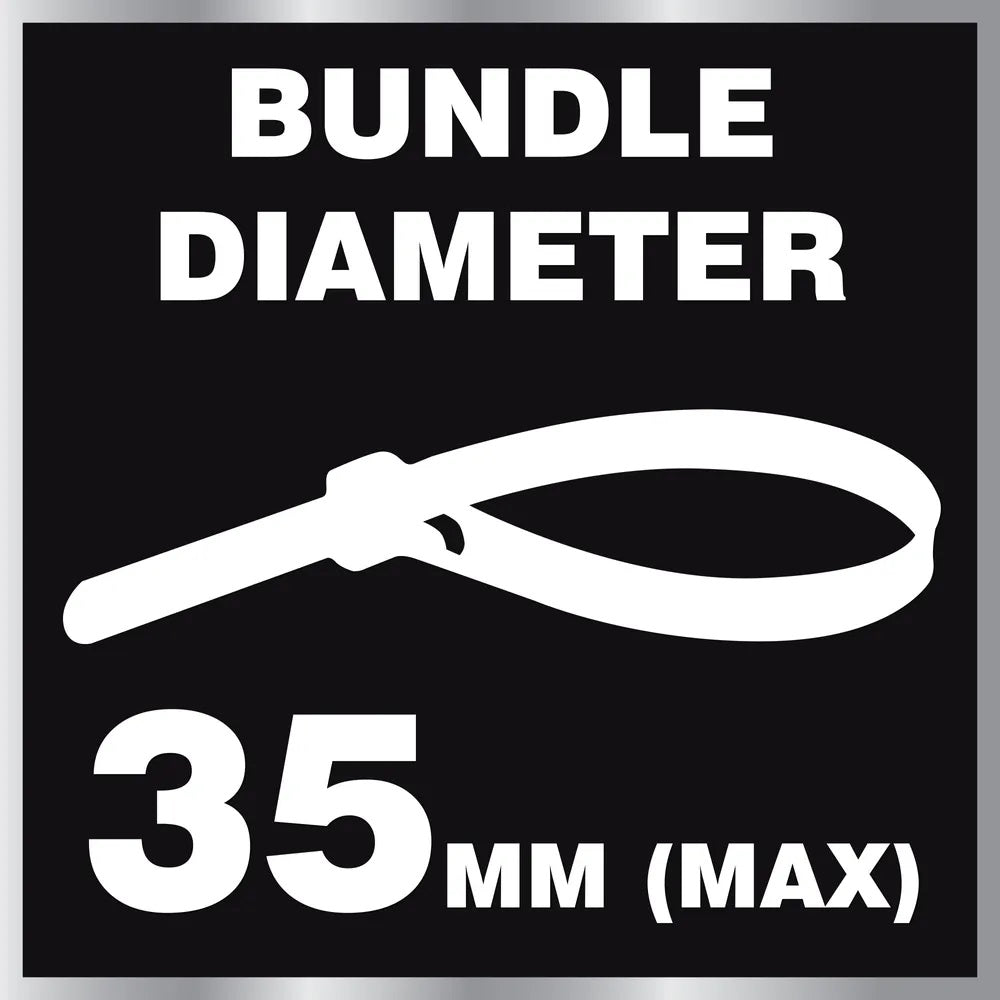 Dekton Heavy-Duty Multi Purpose Cable Ties White 150mm x 2.5mm Pack of 150 DT70455B | Clic-Loc Technology | High Tensile Strength | Temperature Resistant | Self-Locking Teeth | For Indoor and Outdoor Use | UV Resistance | Bundle Diameter 35mm | Holds Up
