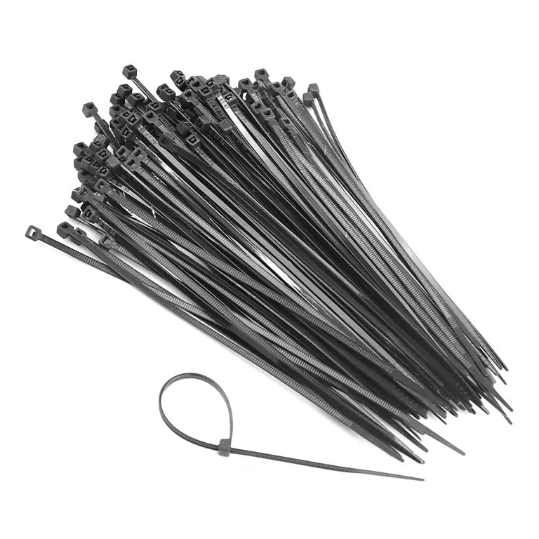 Dekton Heavy-Duty Multi Purpose Cable Ties Black 150mm x 2.5mm Pack of 150 DT70456B | Clic-Loc Technology | High Tensile Strength | Temperature Resistant | Self-Locking Teeth | For Indoor and Outdoor Use | UV Resistance | Bundle Diameter 35mm | Holds Up