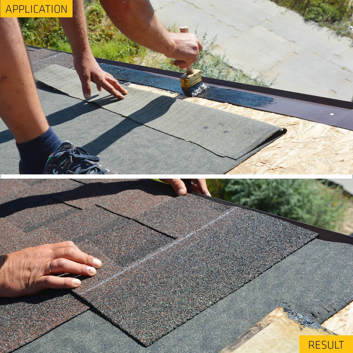Everbuild Sika Black Jack Bitumen Roof Felt Adhesive 904 Black 5Ltr 486995 | Solvent Based Roofing Felt Bonding Compound | Exterior Roof Repair Sealant | Cold Gritting Solution | Concrete Asphalt Metal Wood Surface Adhesive